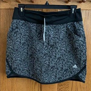 NWT adidas gray/black skirt/skort